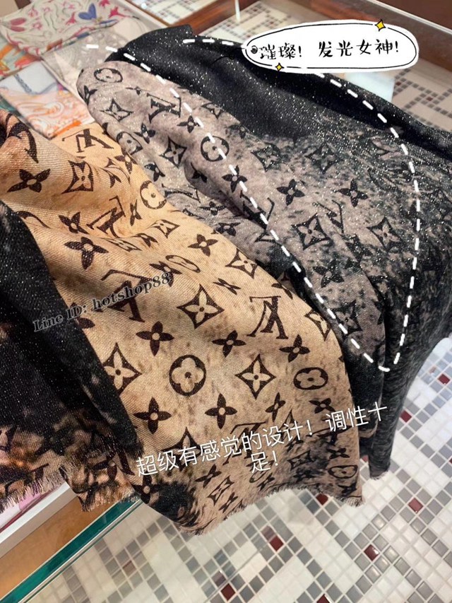 LV專櫃新品路易威登戒指絨長巾女士圍巾大披肩 mmyj1610